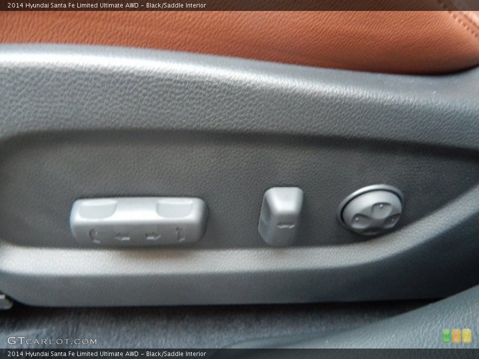 Black/Saddle Interior Controls for the 2014 Hyundai Santa Fe Limited Ultimate AWD #97735011