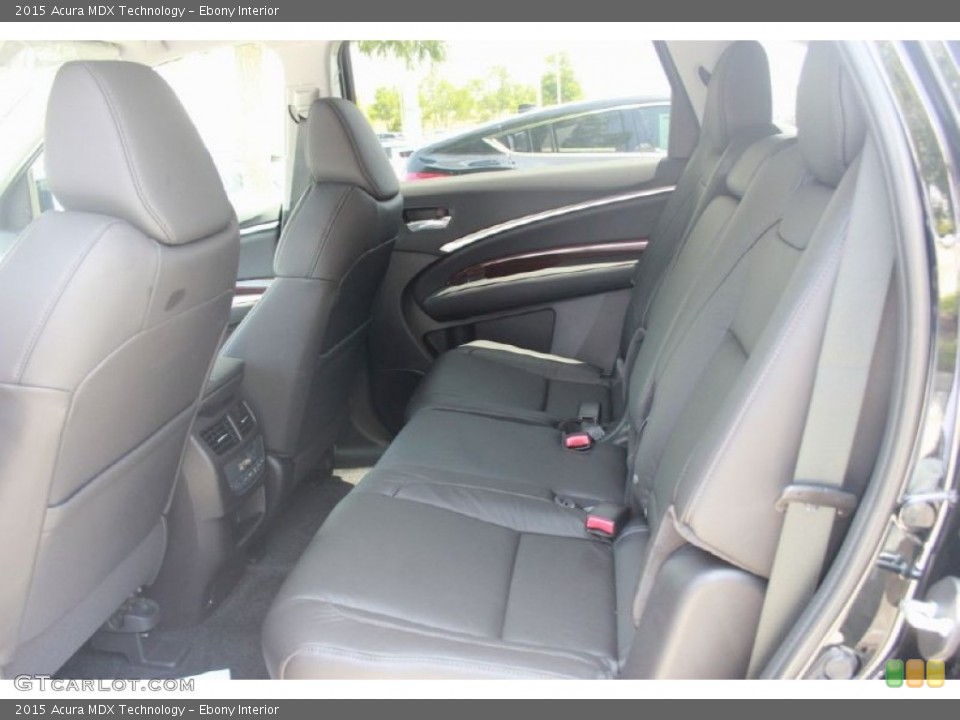 Ebony Interior Rear Seat for the 2015 Acura MDX Technology #97736715