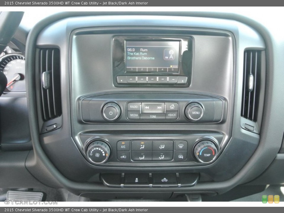 Jet Black/Dark Ash Interior Controls for the 2015 Chevrolet Silverado 3500HD WT Crew Cab Utility #97746521