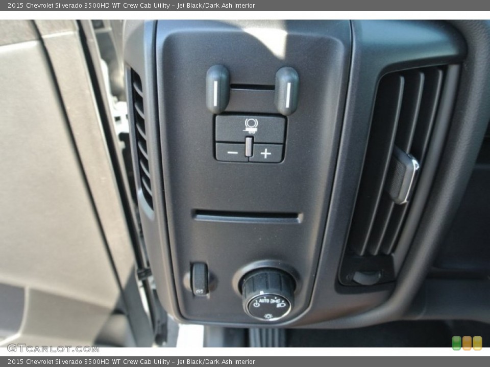 Jet Black/Dark Ash Interior Controls for the 2015 Chevrolet Silverado 3500HD WT Crew Cab Utility #97746550