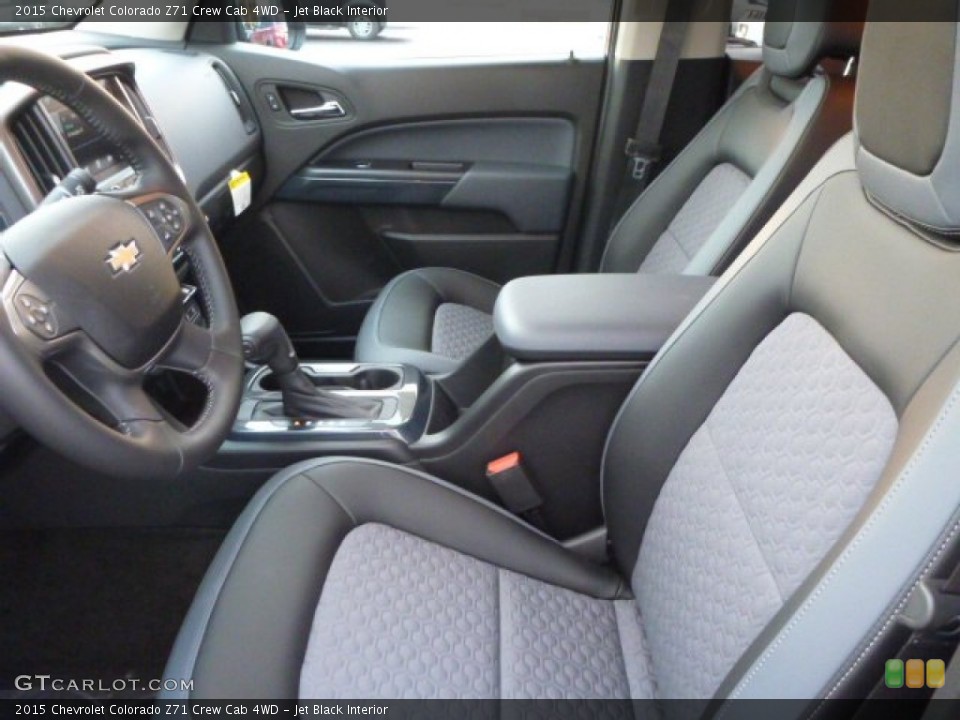 Jet Black Interior Front Seat for the 2015 Chevrolet Colorado Z71 Crew Cab 4WD #97747076
