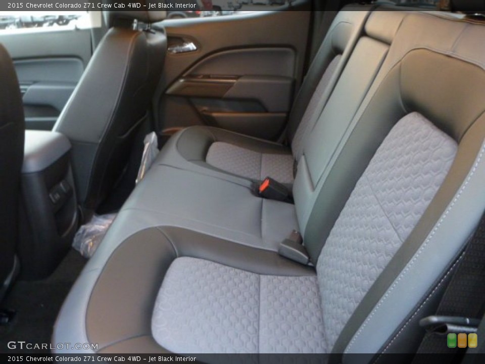 Jet Black Interior Rear Seat for the 2015 Chevrolet Colorado Z71 Crew Cab 4WD #97747097