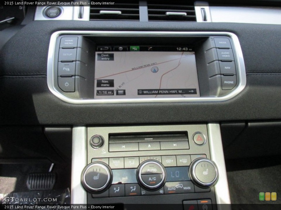 Ebony Interior Navigation for the 2015 Land Rover Range Rover Evoque Pure Plus #97751225