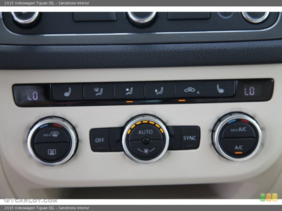 Sandstone Interior Controls for the 2015 Volkswagen Tiguan SEL #97753811