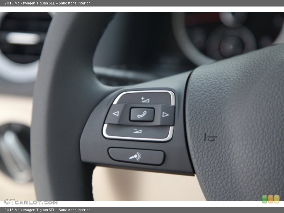Sandstone Interior Controls for the 2015 Volkswagen Tiguan SEL #97753871