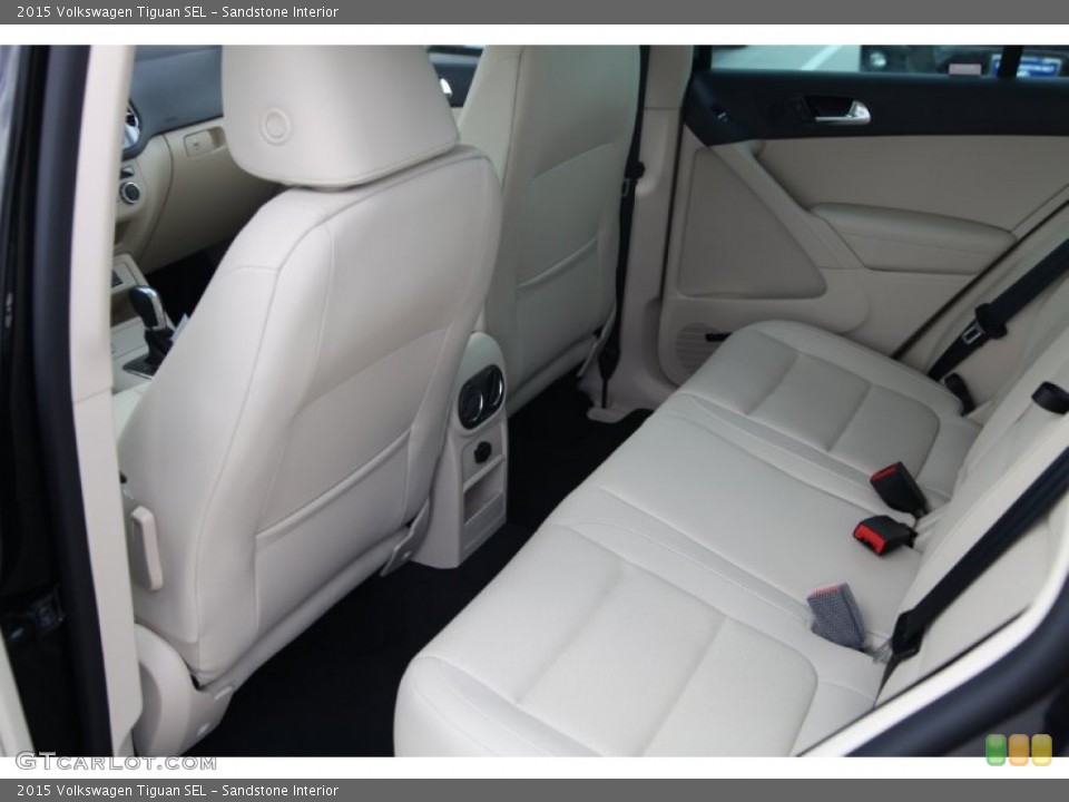 Sandstone Interior Rear Seat for the 2015 Volkswagen Tiguan SEL #97753940