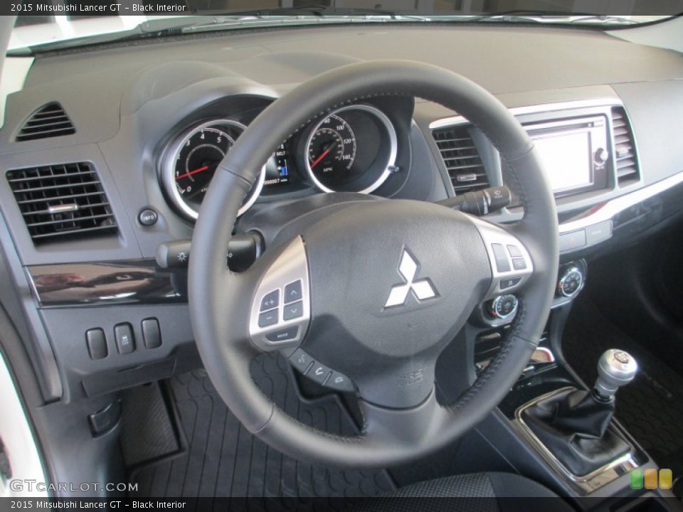 Black Interior Steering Wheel for the 2015 Mitsubishi Lancer GT #97754357