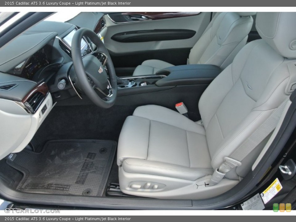 Light Platinum/Jet Black Interior Photo for the 2015 Cadillac ATS 3.6 Luxury Coupe #97754612