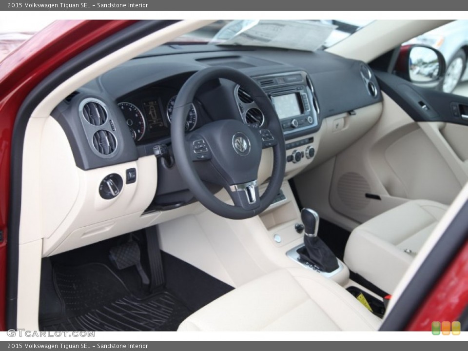 Sandstone 2015 Volkswagen Tiguan Interiors