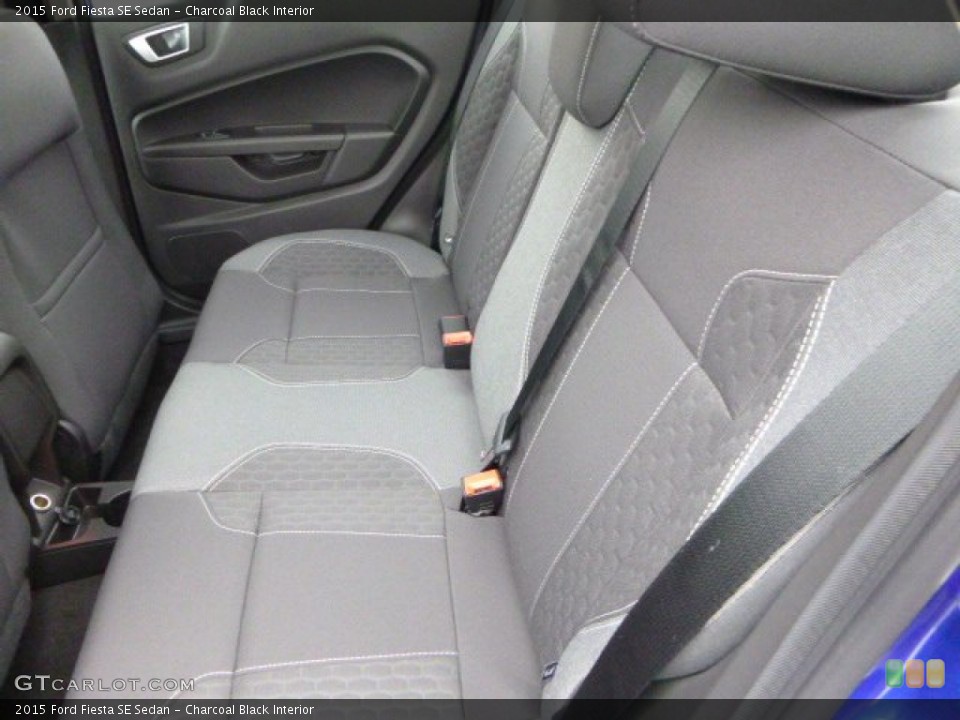 Charcoal Black Interior Rear Seat for the 2015 Ford Fiesta SE Sedan #97759370