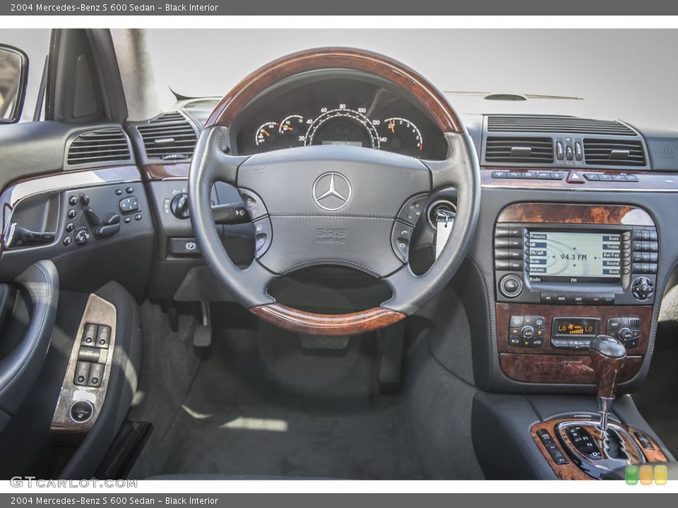 Black Interior Dashboard for the 2004 Mercedes-Benz S 600 Sedan #97759844