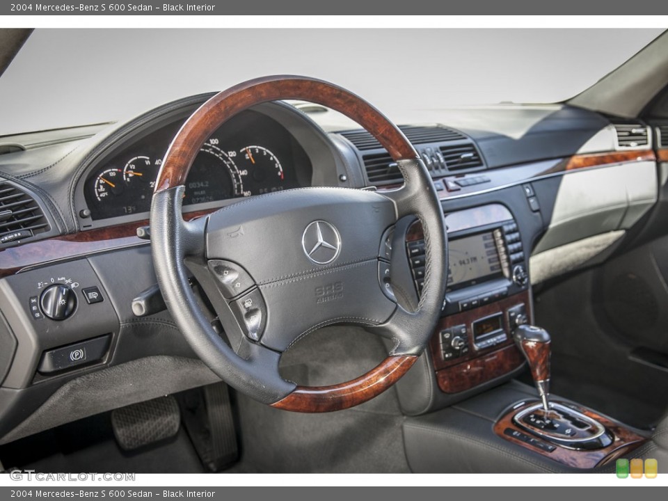 Black Interior Dashboard for the 2004 Mercedes-Benz S 600 Sedan #97760282