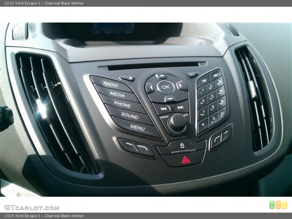 Charcoal Black Interior Controls for the 2015 Ford Escape S #97769066