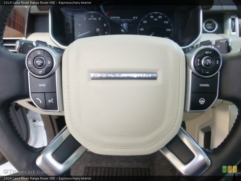 Espresso/Ivory Interior Controls for the 2014 Land Rover Range Rover HSE #97771445