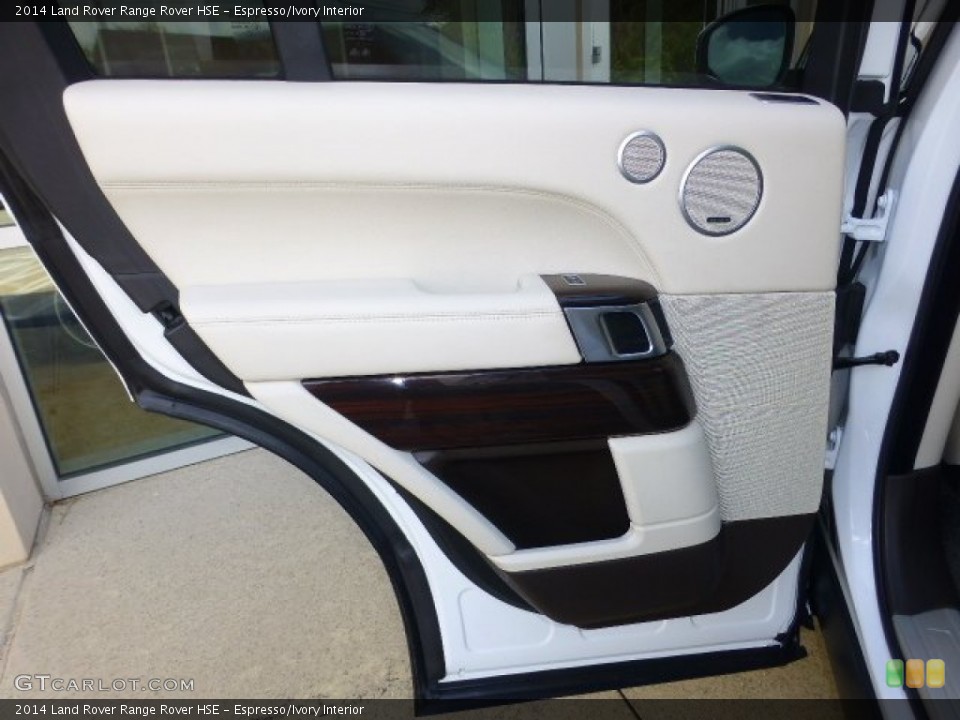 Espresso/Ivory Interior Door Panel for the 2014 Land Rover Range Rover HSE #97772324