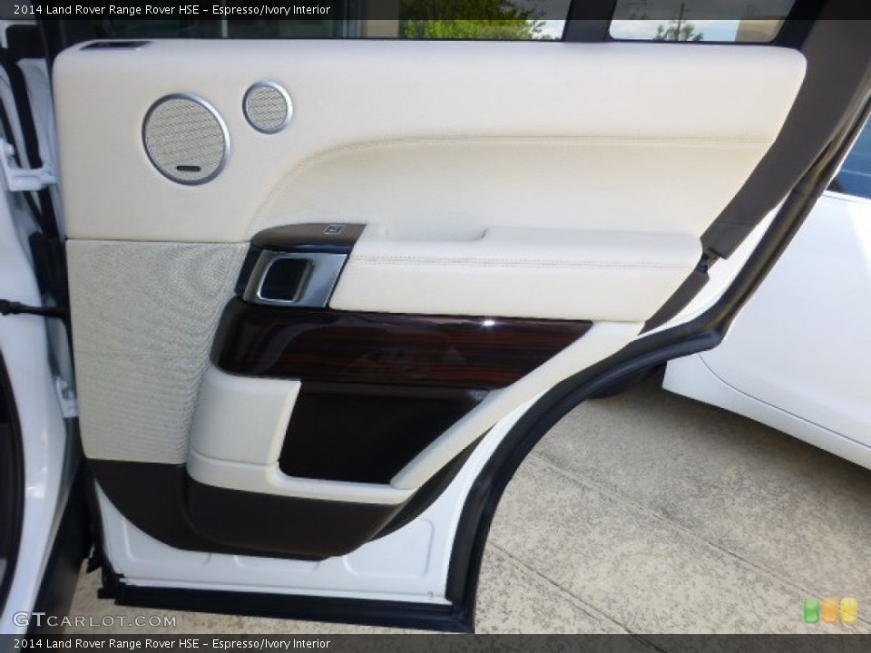 Espresso/Ivory Interior Door Panel for the 2014 Land Rover Range Rover HSE #97772359