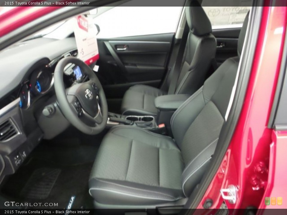 Black Softex Interior Photo for the 2015 Toyota Corolla S Plus #97774202