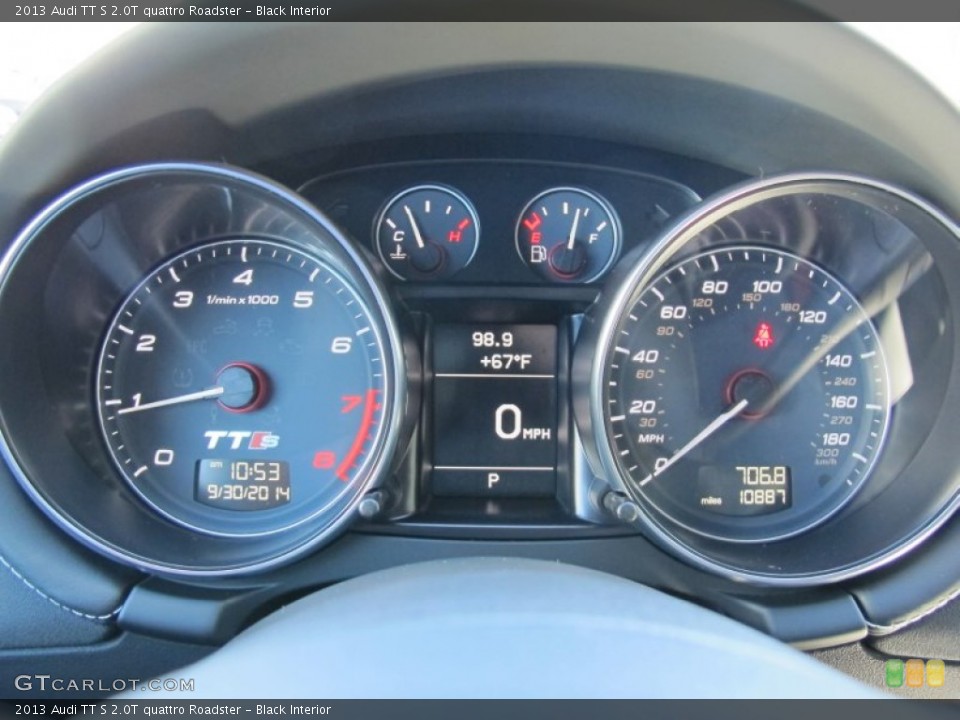 Black Interior Gauges for the 2013 Audi TT S 2.0T quattro Roadster #97777445