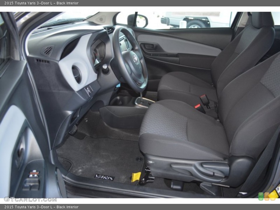 Black Interior Photo for the 2015 Toyota Yaris 3-Door L #97787154