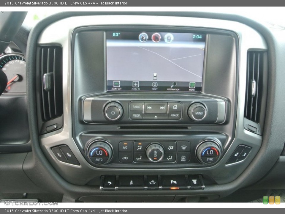 Jet Black Interior Controls for the 2015 Chevrolet Silverado 3500HD LT Crew Cab 4x4 #97792080