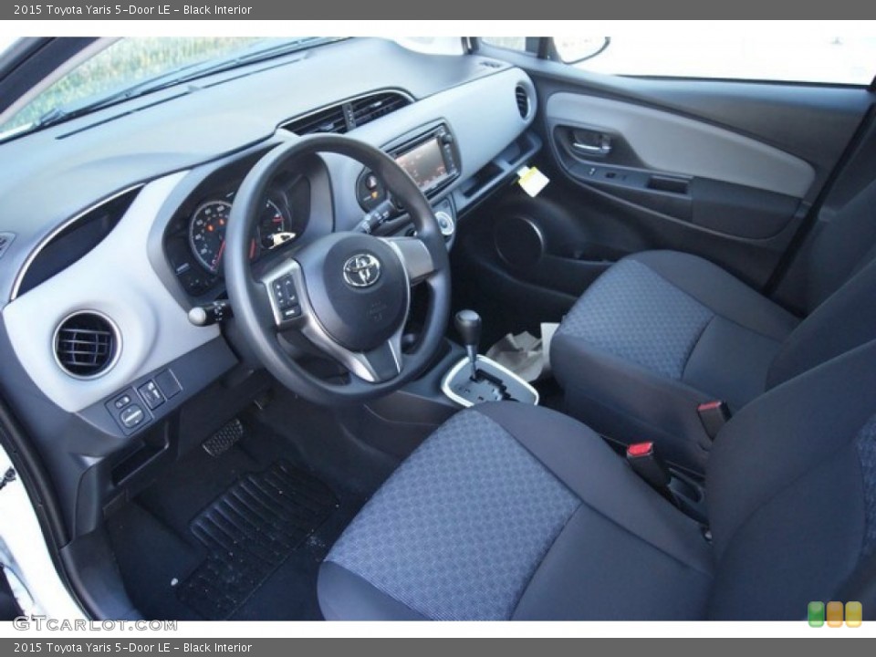 Black Interior Prime Interior for the 2015 Toyota Yaris 5-Door LE #97792281