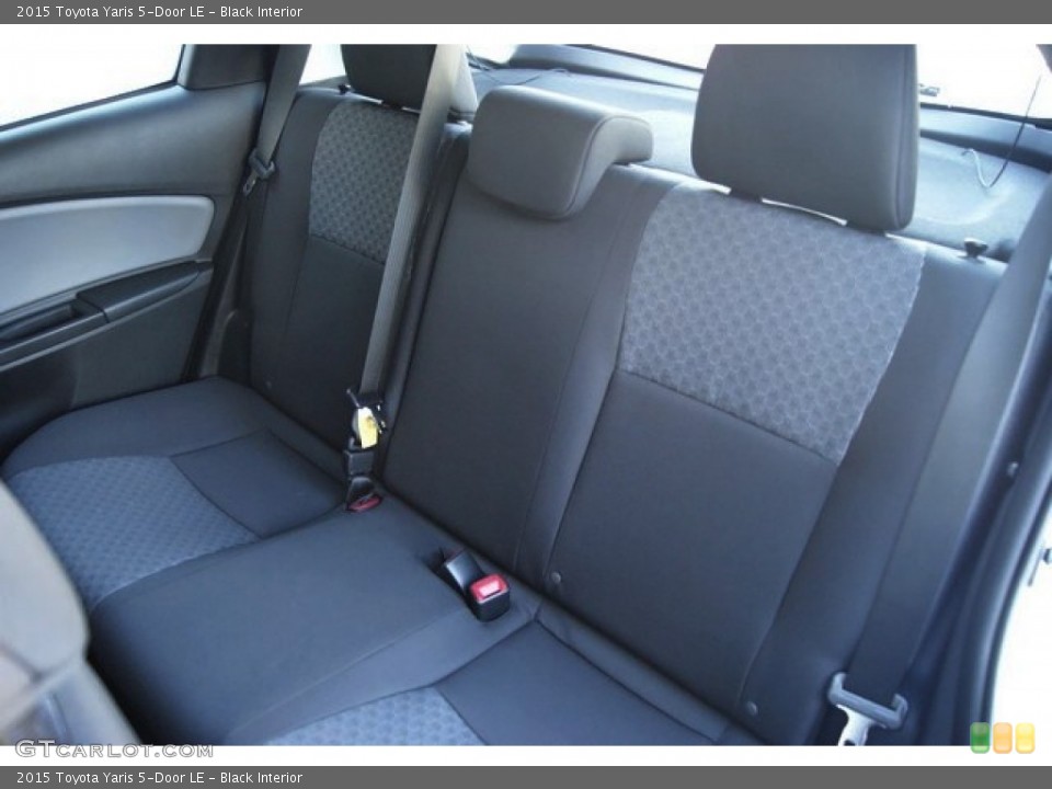 Black Interior Rear Seat for the 2015 Toyota Yaris 5-Door LE #97792329
