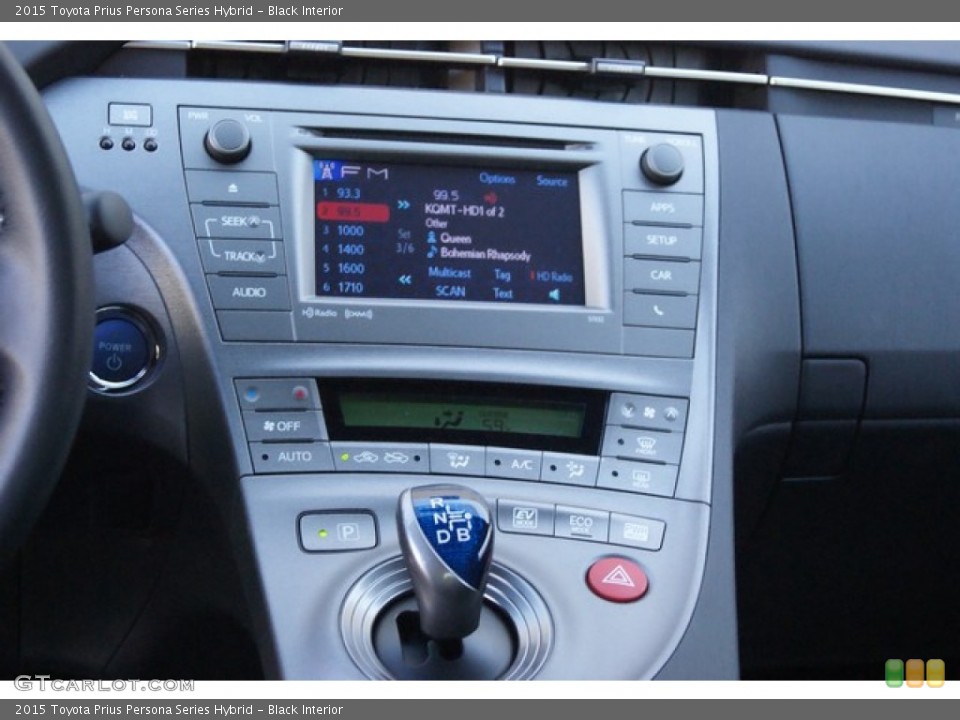 Black Interior Controls for the 2015 Toyota Prius Persona Series Hybrid #97792818