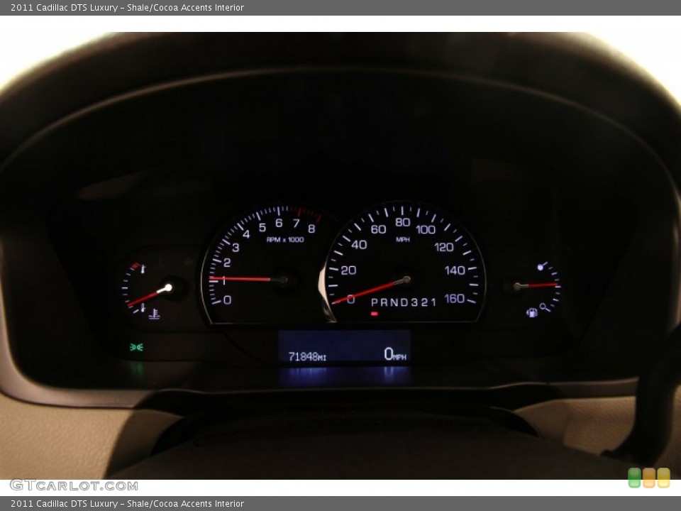 Shale/Cocoa Accents Interior Gauges for the 2011 Cadillac DTS Luxury #97795149