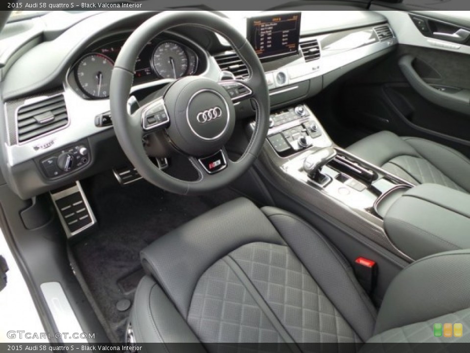 Black Valcona 2015 Audi S8 Interiors