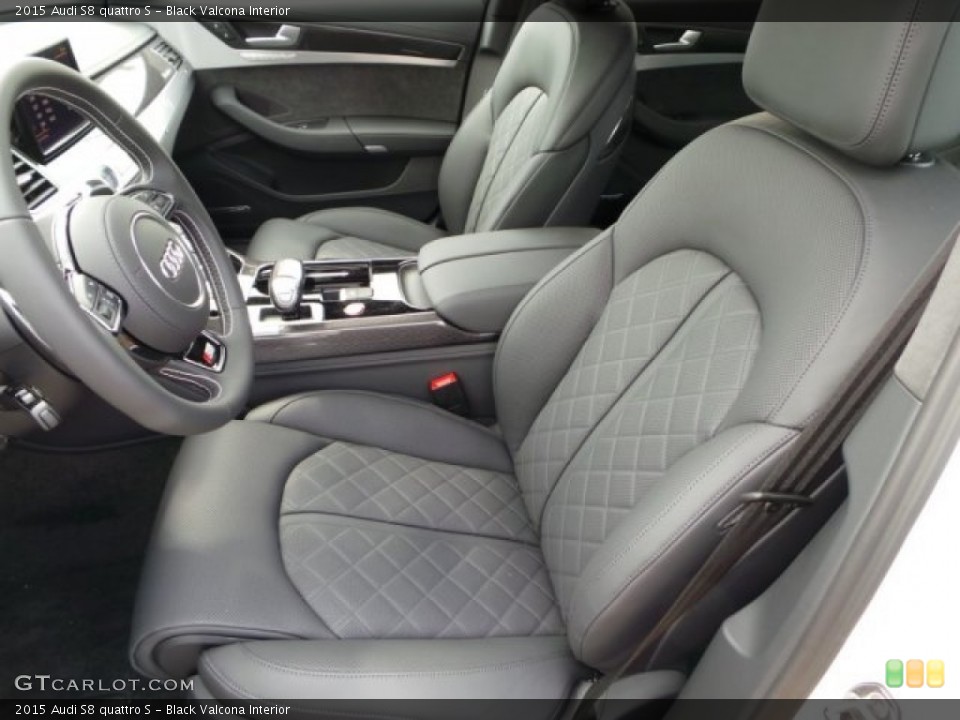Black Valcona Interior Front Seat for the 2015 Audi S8 quattro S #97799349