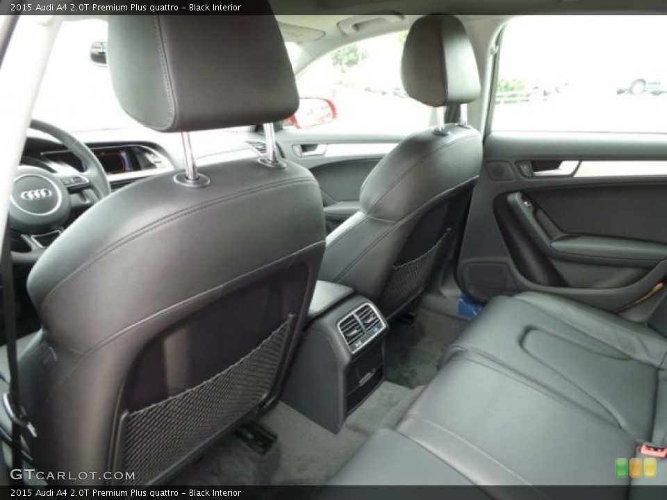 Black Interior Rear Seat for the 2015 Audi A4 2.0T Premium Plus quattro #97801929