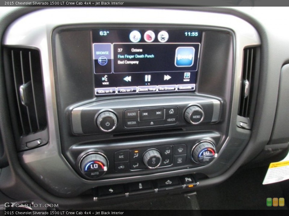 Jet Black Interior Controls for the 2015 Chevrolet Silverado 1500 LT Crew Cab 4x4 #97805763