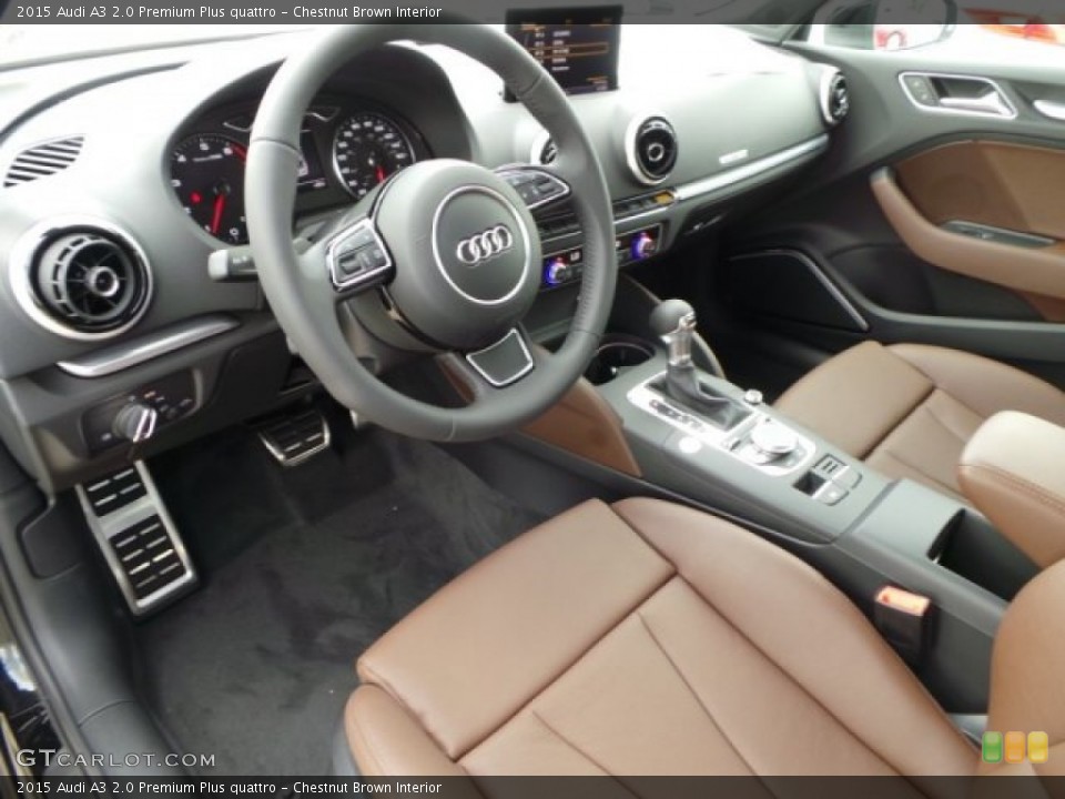 Chestnut Brown Interior Photo for the 2015 Audi A3 2.0 Premium Plus quattro #97807690