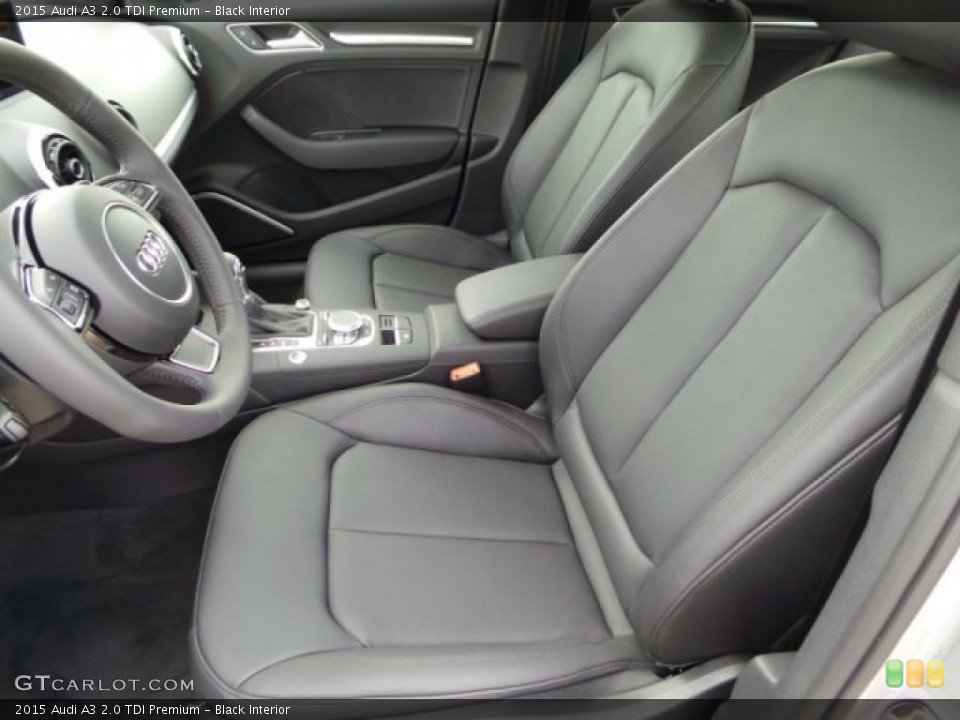 Black Interior Front Seat for the 2015 Audi A3 2.0 TDI Premium #97809416