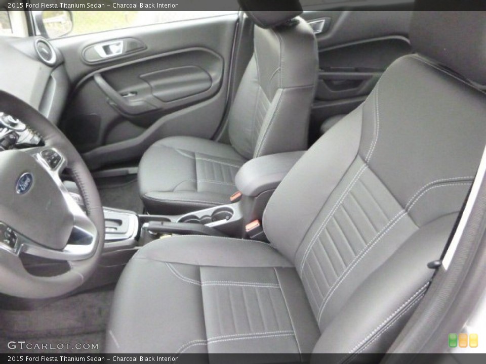 Charcoal Black Interior Front Seat for the 2015 Ford Fiesta Titanium Sedan #97811045