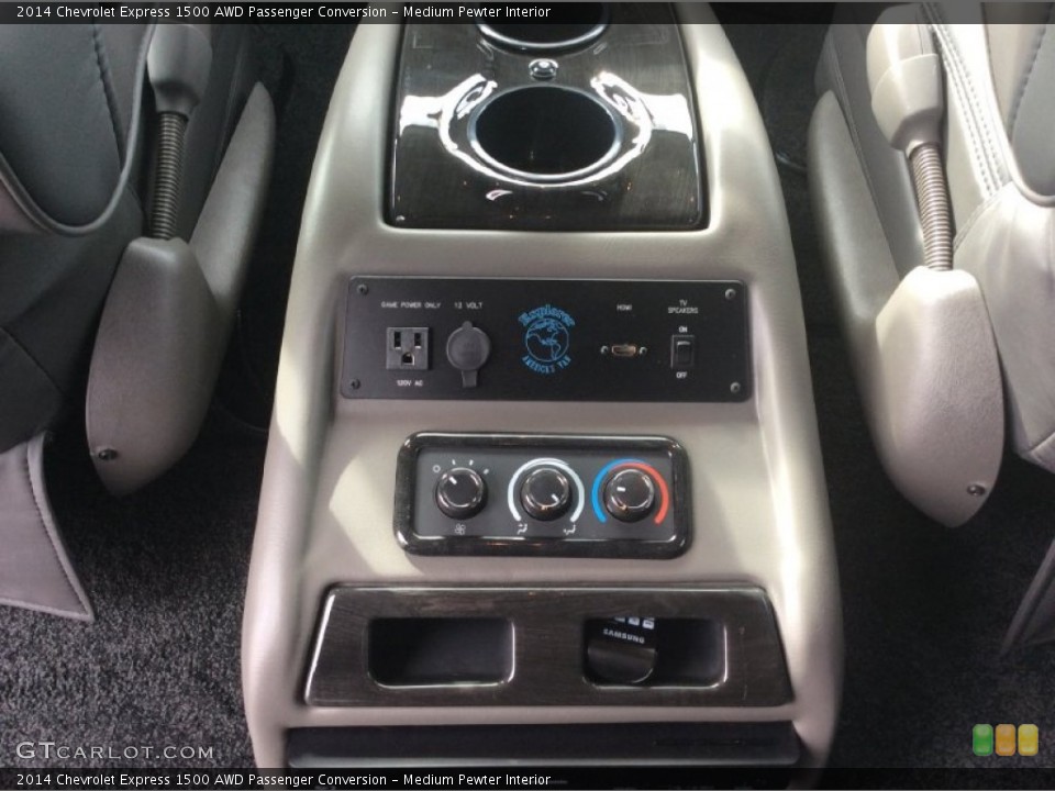 Medium Pewter Interior Controls for the 2014 Chevrolet Express 1500 AWD Passenger Conversion #97812117