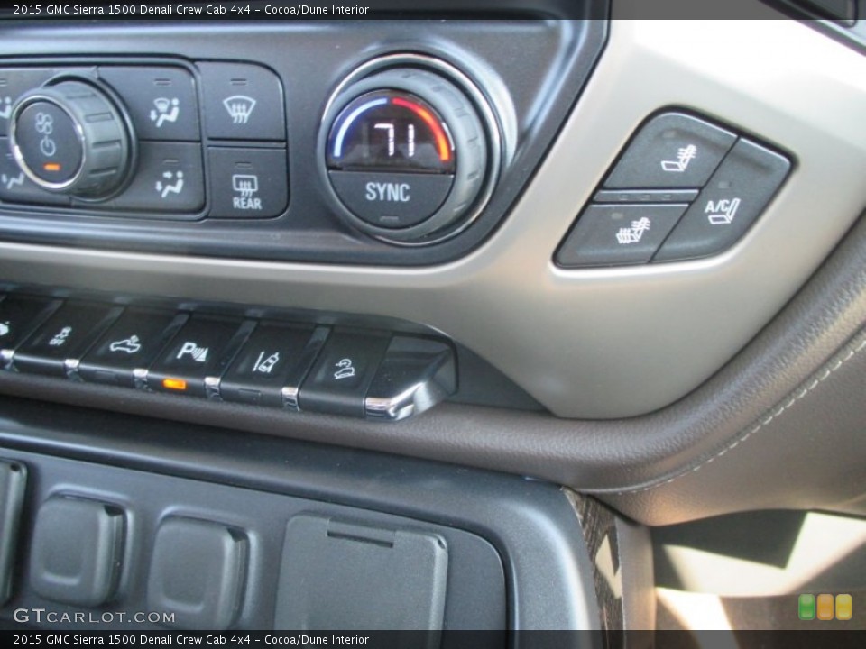 Cocoa/Dune Interior Controls for the 2015 GMC Sierra 1500 Denali Crew Cab 4x4 #97815388