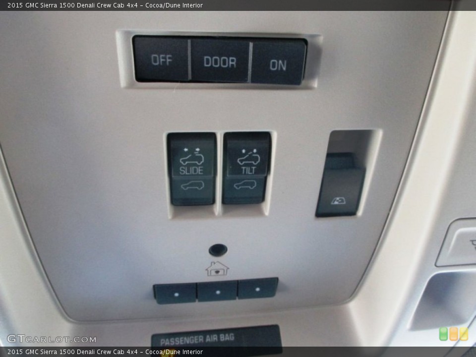 Cocoa/Dune Interior Controls for the 2015 GMC Sierra 1500 Denali Crew Cab 4x4 #97815552