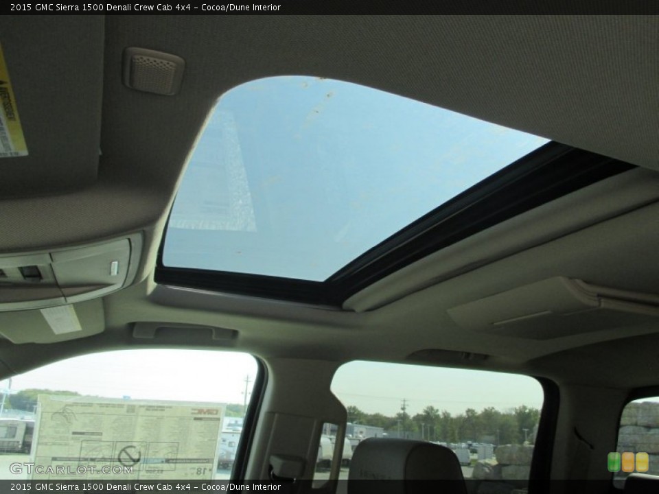 Cocoa/Dune Interior Sunroof for the 2015 GMC Sierra 1500 Denali Crew Cab 4x4 #97815567
