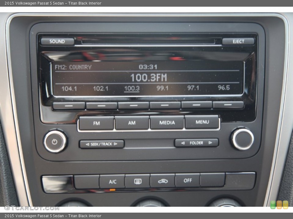 Titan Black Interior Audio System for the 2015 Volkswagen Passat S Sedan #97817772