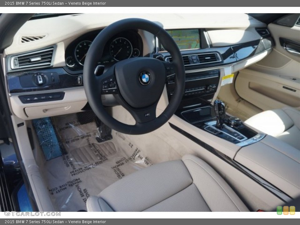 Veneto Beige Interior Prime Interior for the 2015 BMW 7 Series 750Li Sedan #97819900