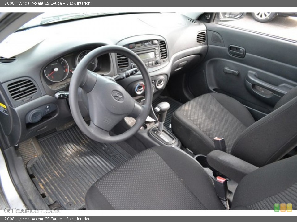 Black Interior Photo for the 2008 Hyundai Accent GS Coupe #97824060