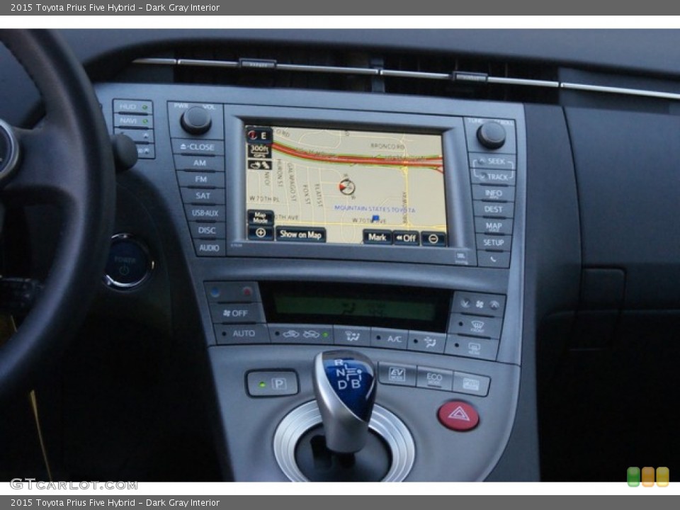 Dark Gray Interior Navigation for the 2015 Toyota Prius Five Hybrid #97833951