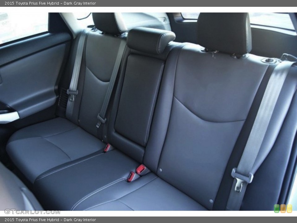 Dark Gray Interior Rear Seat for the 2015 Toyota Prius Five Hybrid #97833975