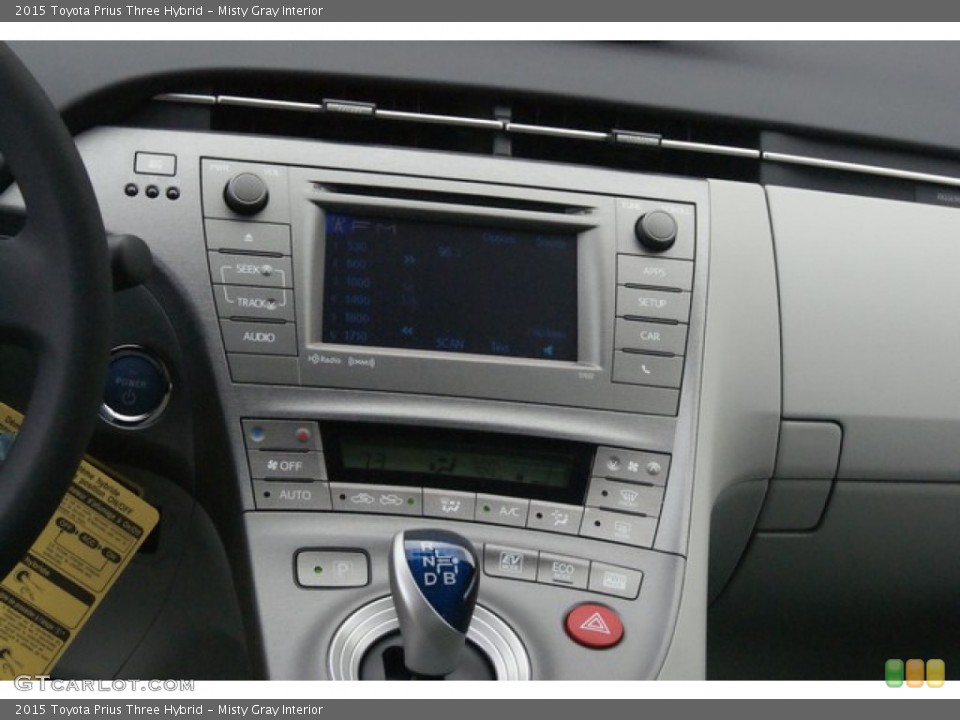 Misty Gray Interior Controls for the 2015 Toyota Prius Three Hybrid #97834194