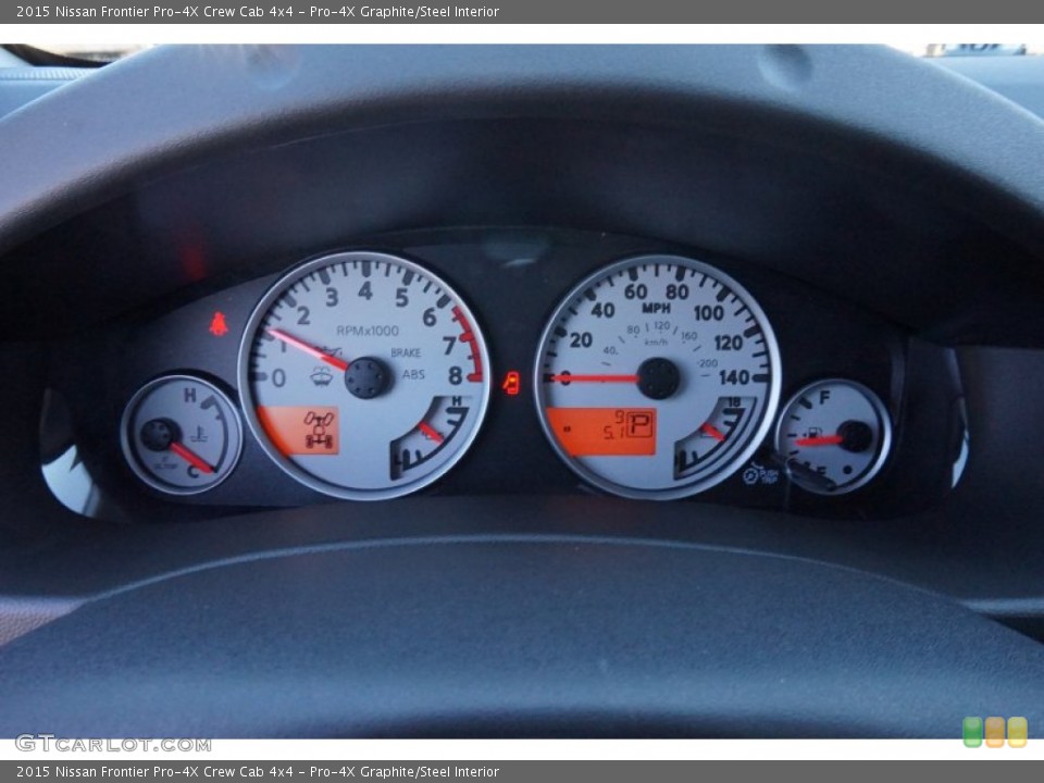 Pro-4X Graphite/Steel Interior Gauges for the 2015 Nissan Frontier Pro-4X Crew Cab 4x4 #97834299