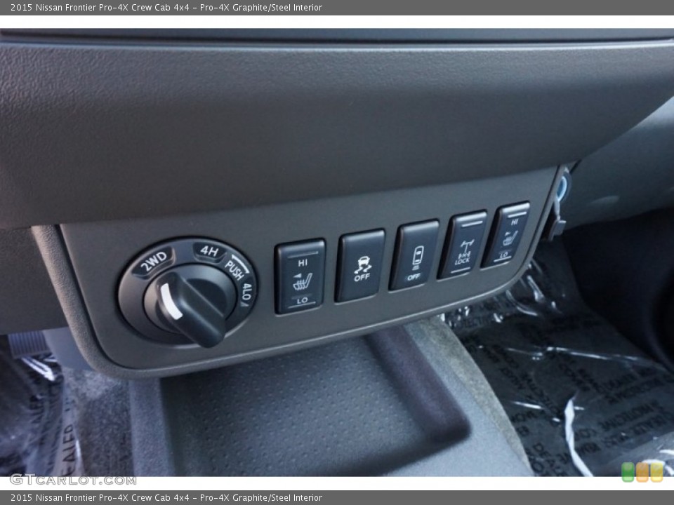 Pro-4X Graphite/Steel Interior Controls for the 2015 Nissan Frontier Pro-4X Crew Cab 4x4 #97834368