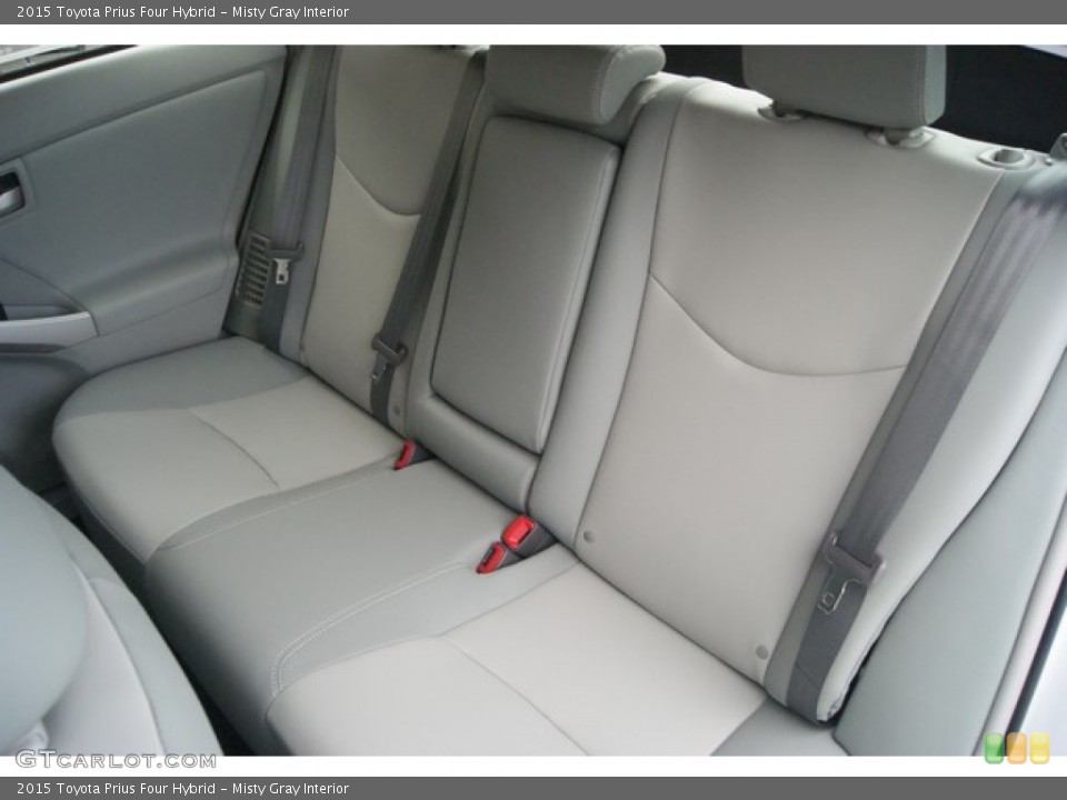 Misty Gray Interior Rear Seat for the 2015 Toyota Prius Four Hybrid #97834455