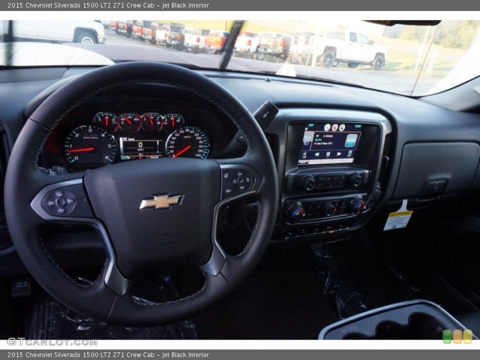 Jet Black Interior Dashboard for the 2015 Chevrolet Silverado 1500 LTZ Z71 Crew Cab #97839285