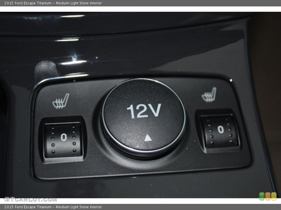 Medium Light Stone Interior Controls for the 2015 Ford Escape Titanium #97841573